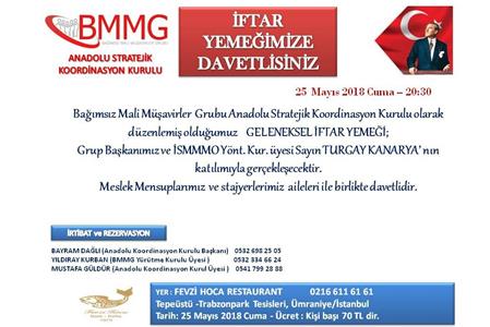 iFTAR'A DAVET